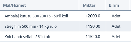 Toptancı / Bayi Satışı kurulumunda satis faturasinin program ekranindaki gercek gorunumu
